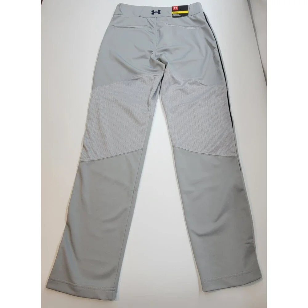 NWT Under Armour Men's Medium Gray Relaxed Fit Baseball Pants Athletic
